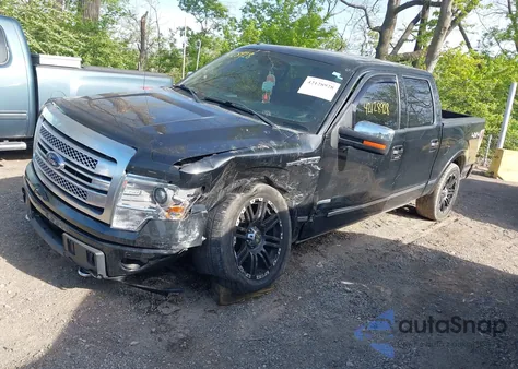 2014 Ford F-150 Platinum z USA, uszkodzony, nr VIN 1FTFW1ET8EFC64959